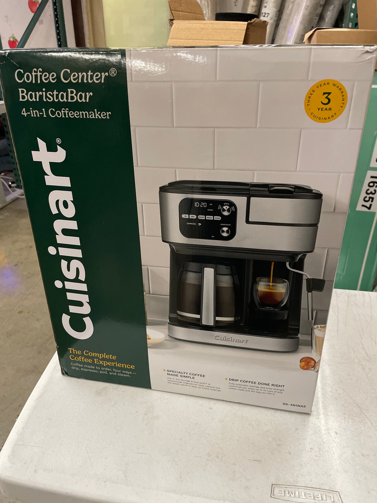 NEW - Cuisinart Coffee Center Barista Bar 4-in-1 Coffee Maker