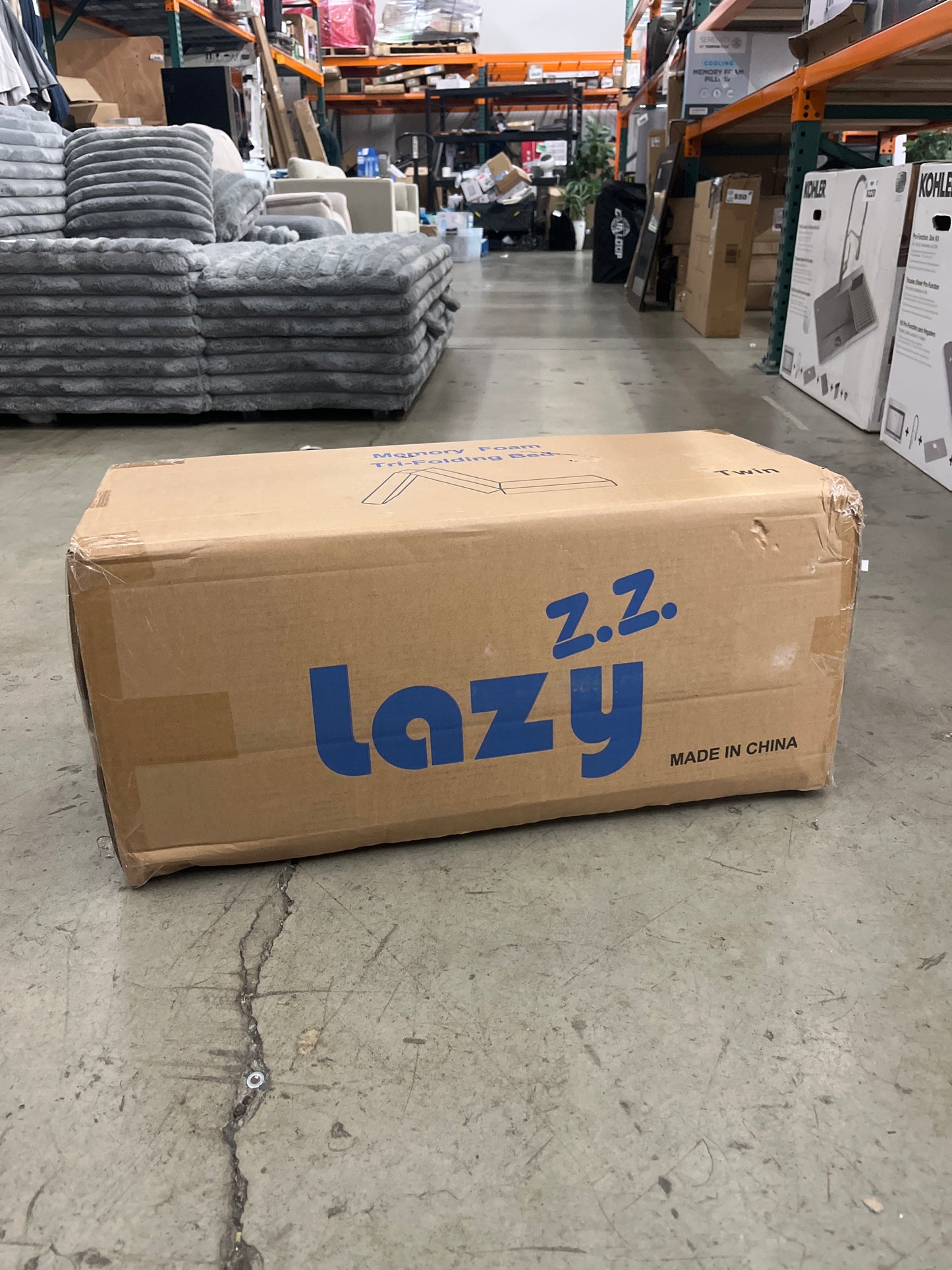 NEW - Folding Mattress, 4 Inch Memory Foam Tri-fold Mattress with Breathable & Washable Bamboo Fiber Fabric Cover, Foldable Floor Mattress Guest Bed for Camping, Road Trip, Twin - Retail $130