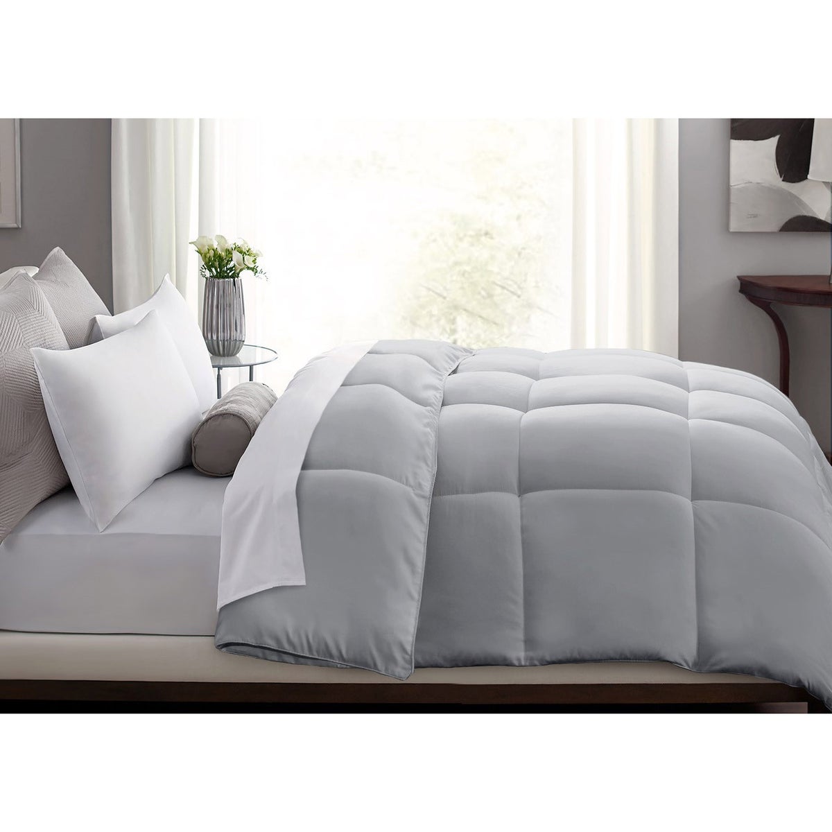 NEW - Microfiber Down Alternative Comforter, King