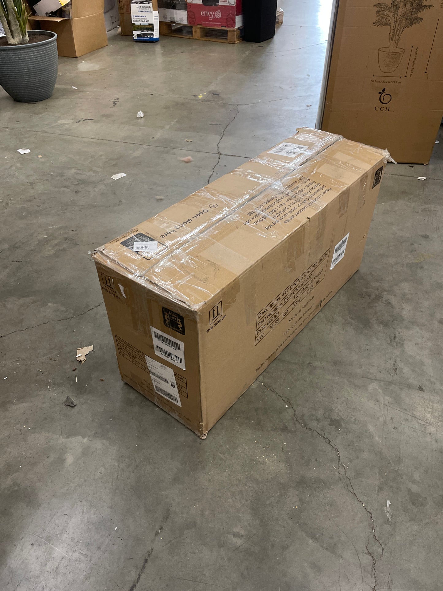 AYDEN 2PK CHAIR, BR @P - Retail $169