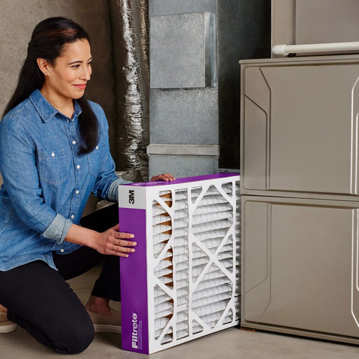 Filtrete Air Filter 20x25x5, MPR 1550 MERV 12, Ultra Allergen, Bacteria, and Virus Deep Pleat Filter
