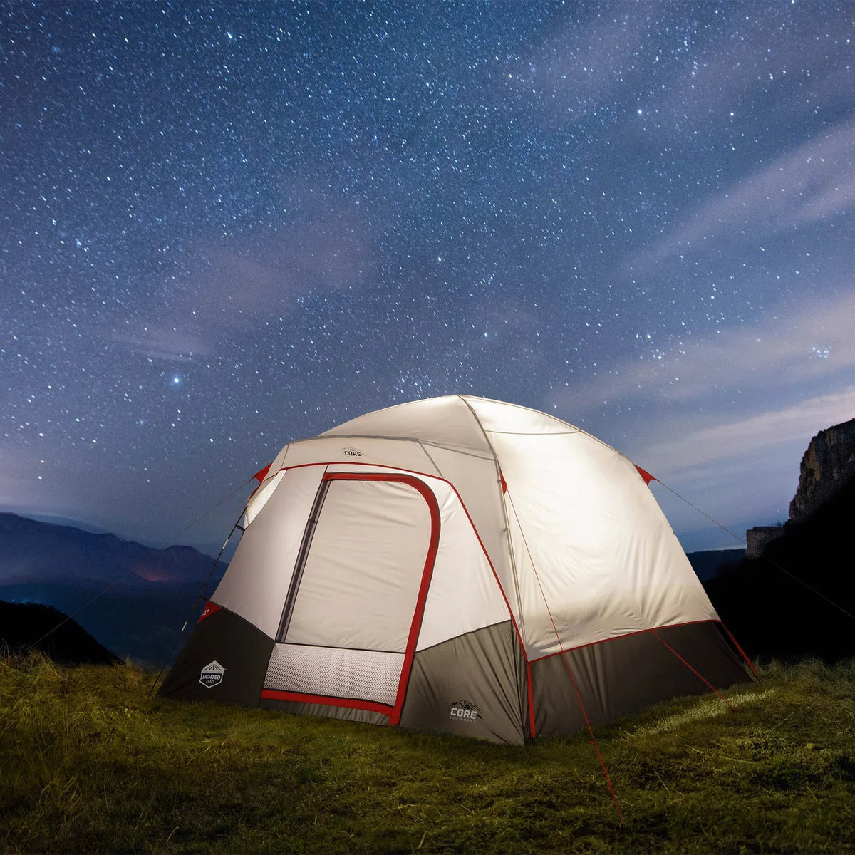 CORE 6-person Lighted Dome Tent - Retail $99