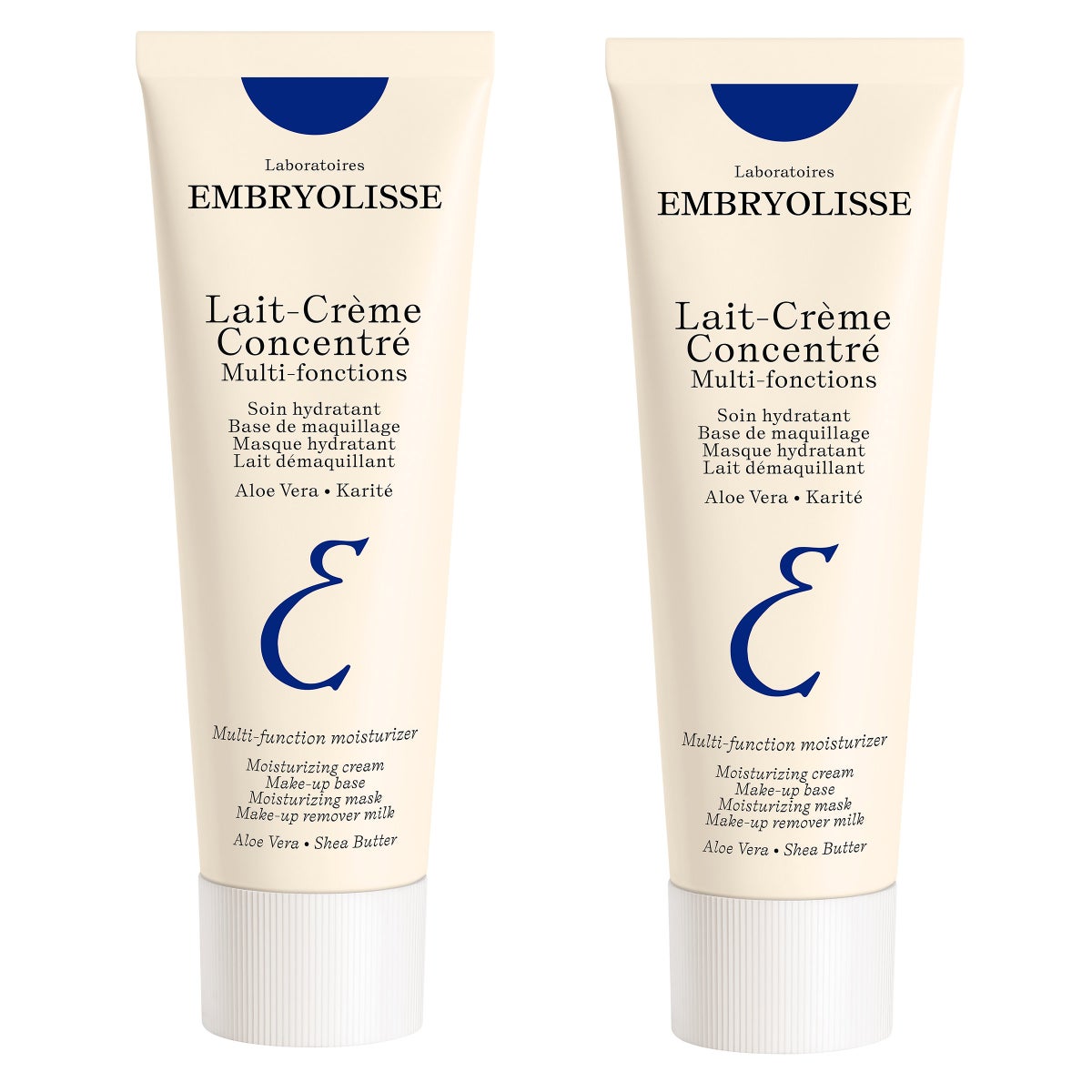 NEW - Embryolisse Lait-Creme Concentre Daily Face and Body Cream, 2.54 fl oz, 2-pack