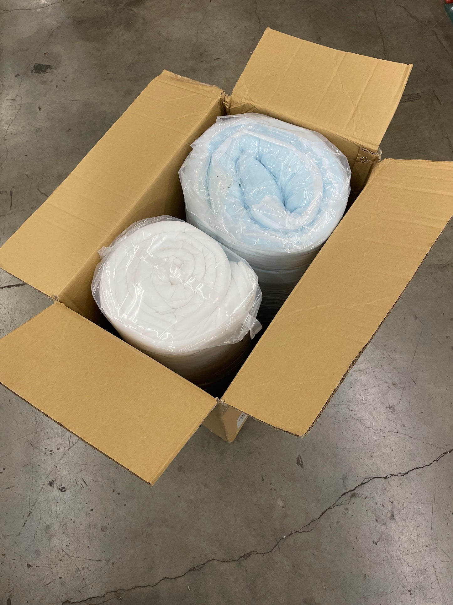 Bodipedic 4" Hybrid Memory Foam and Fiber Mattress Topper- QUEEN