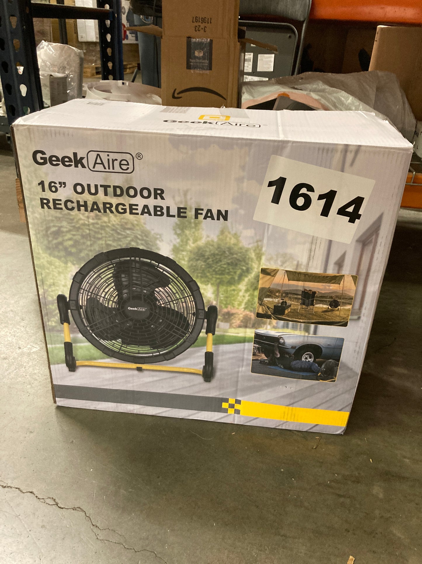 Costco - Rechargeable Outdoor High Velocity Fan with Extra Battery Pack - Retail $99 Default Title
