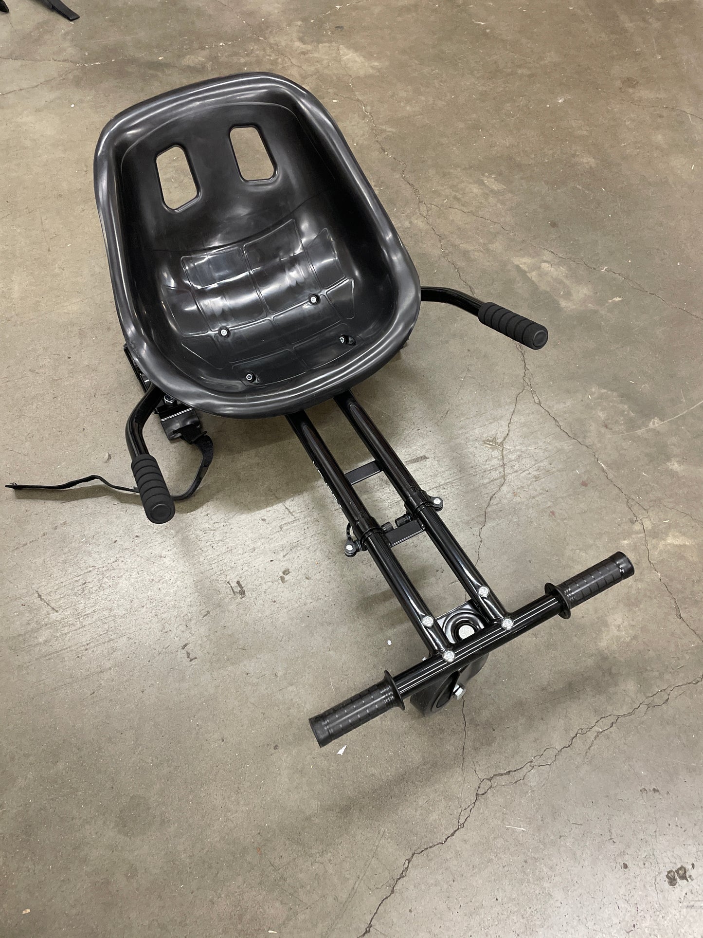 Hover-1 Kart Buggy Hoverboard Attachment | Compatible with Most 6.5" & 8" Electric Hoverboards, Hand-Operated Rear Wheel Control, Adjustable Frame & Straps, Easy Assembly & Install Hoverboard Go Kart - Retail $55