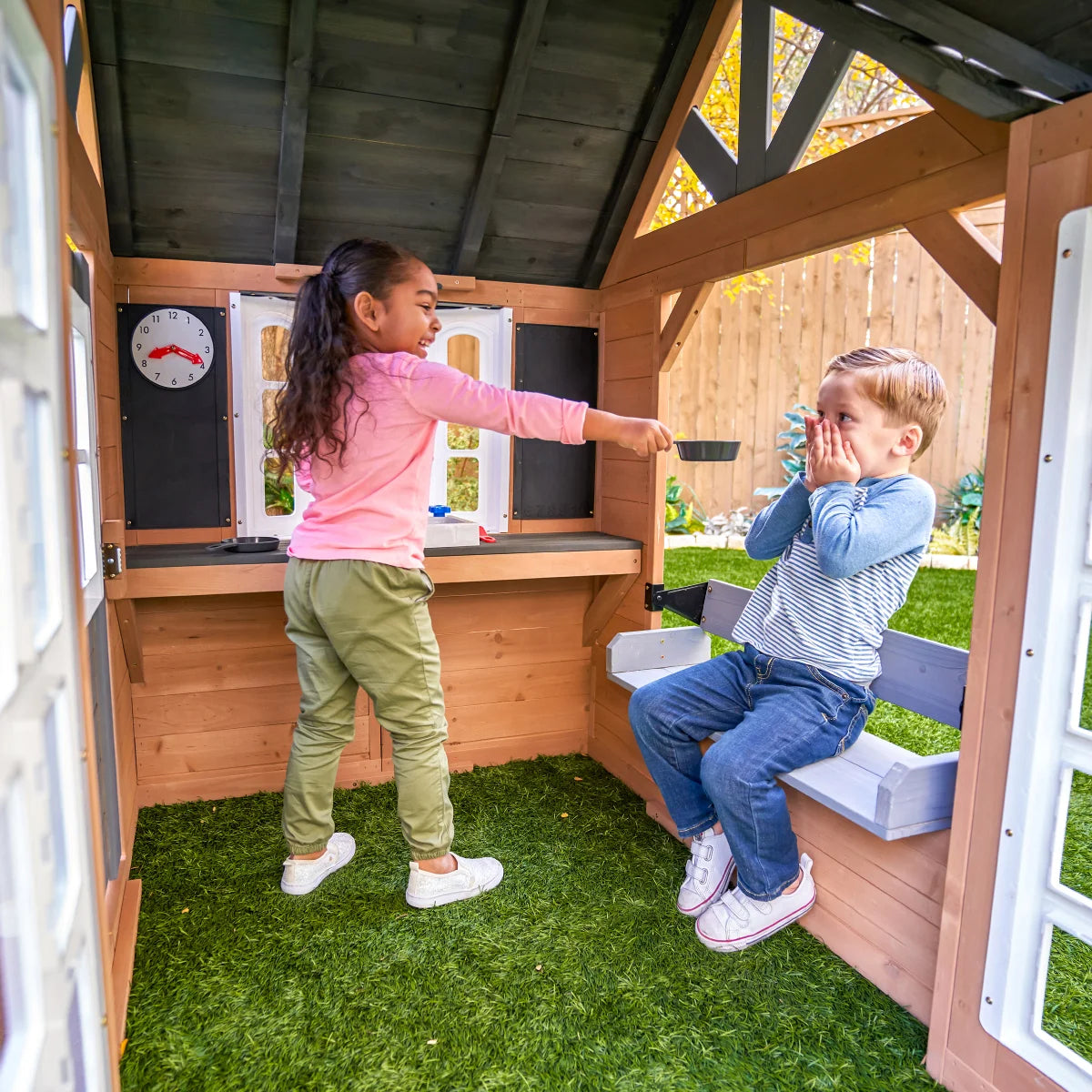 NEW - KidKraft Atrium Outdoor Playhouse - Retail $479