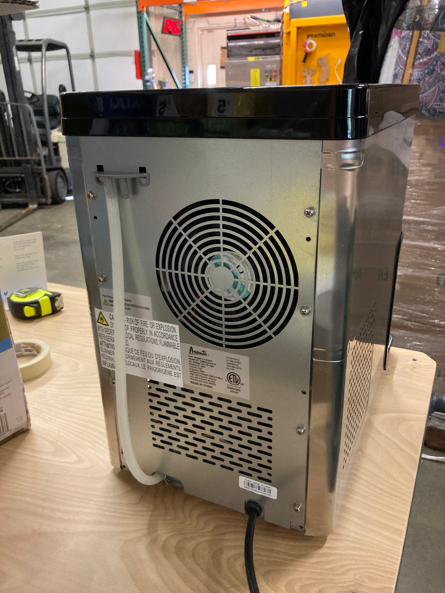 Avanti ELITE Series Countertop Nugget Ice Maker 15 kg (33 lb.), Stainless Steel - Retail $399 Default Title