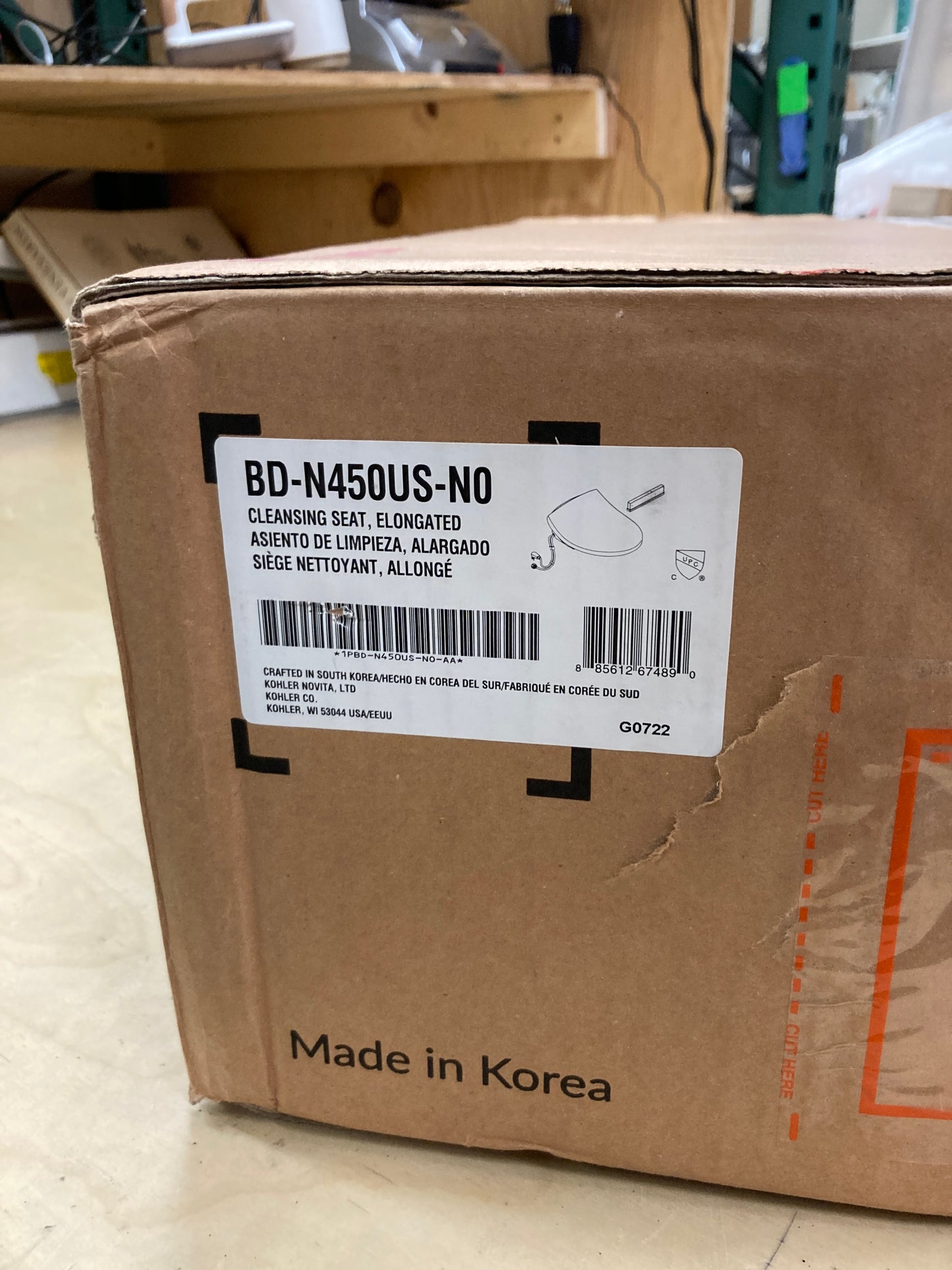 Kohler Novita Elongated Bidet Toilet Seat - Retail $279 Default Title