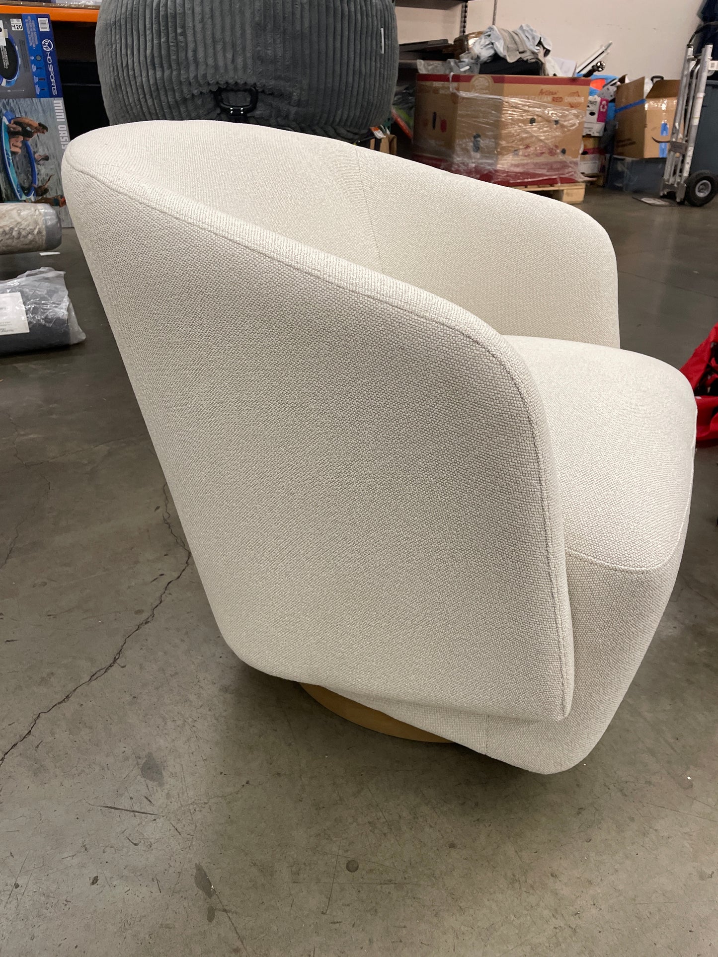 Henredon Murphy Swivel Boucle Chair