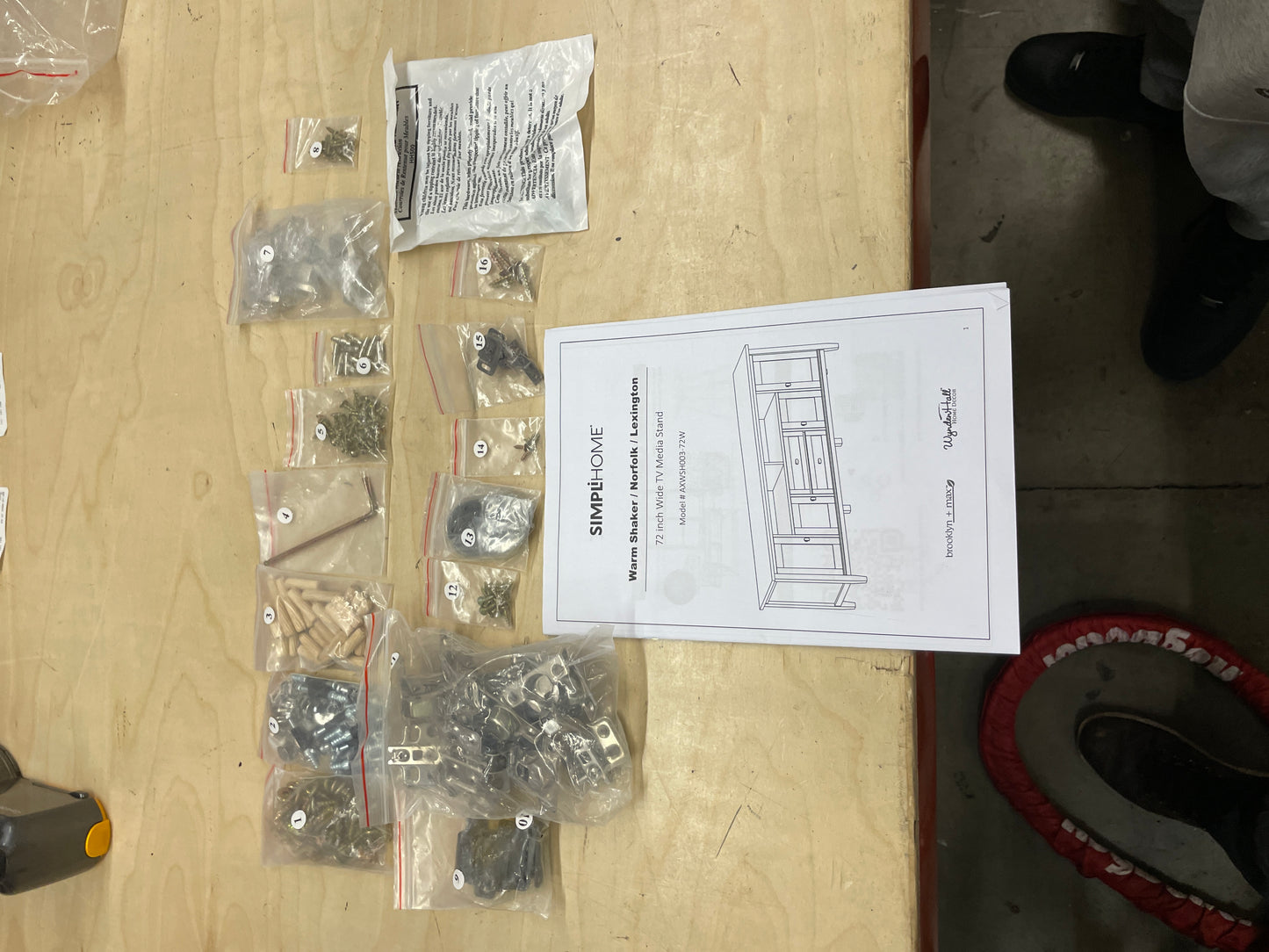 SIMPLIHOME Warm Shaker SOLID WOOD Universal TV Media Stand, 72 inch Wide, Farmhouse Rustic, Living Room Entertainment Center, Storage Shelves and Cabinets, for Flat Screen TVs up to 80 inches in White Default Title