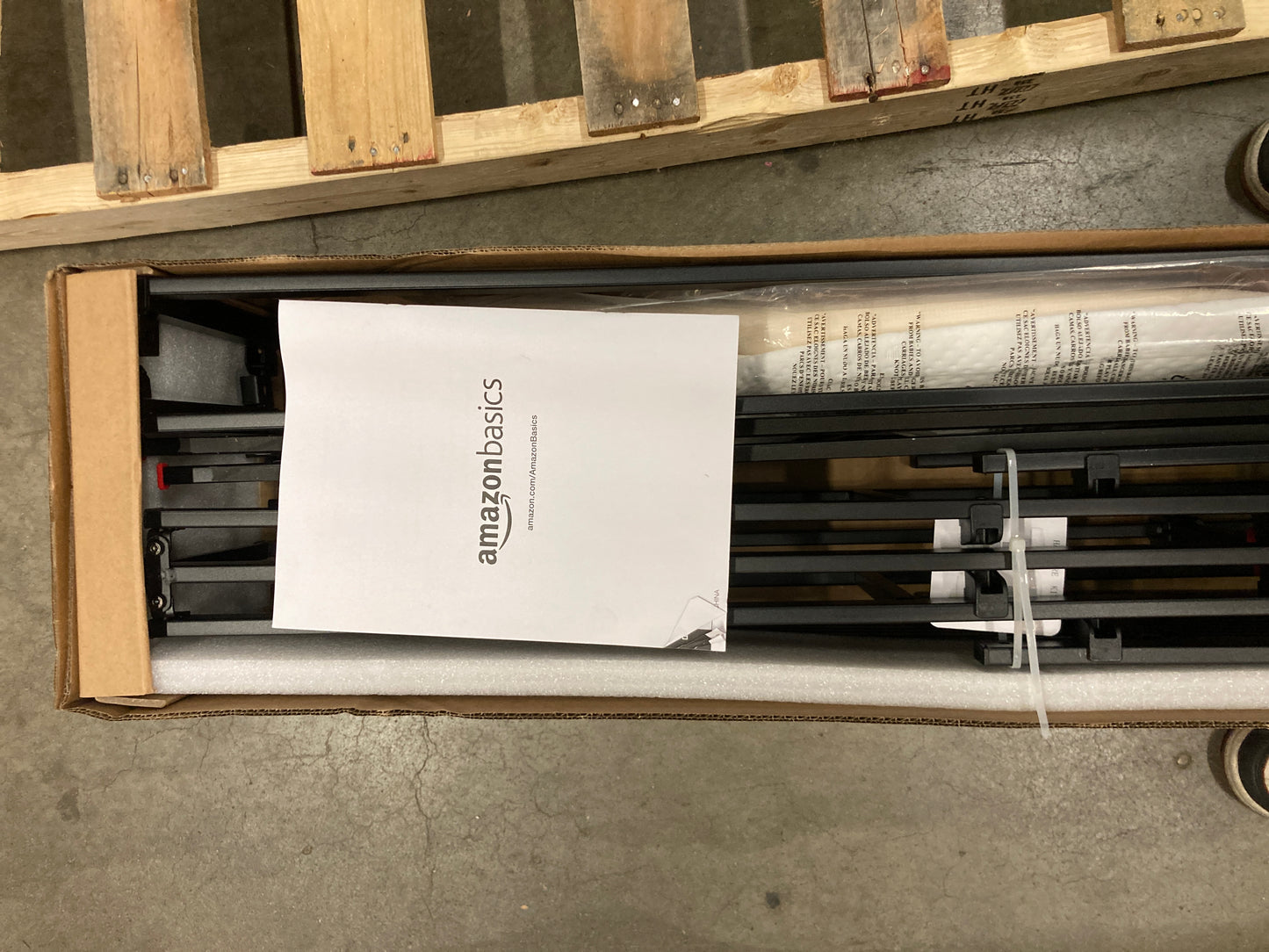 Amazon Basics Smart Box Spring Bed Base, 9 Inch Mattress Foundation, Tool-Free Easy Assembly, Queen, White - Retail $139 Default Title