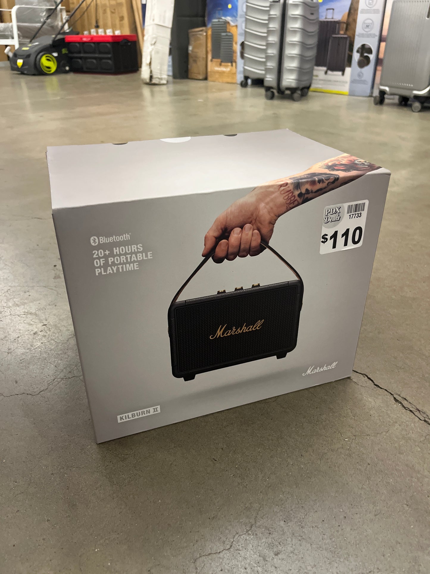 Marshall Kilburn II Portable Bluetooth Speaker - Black