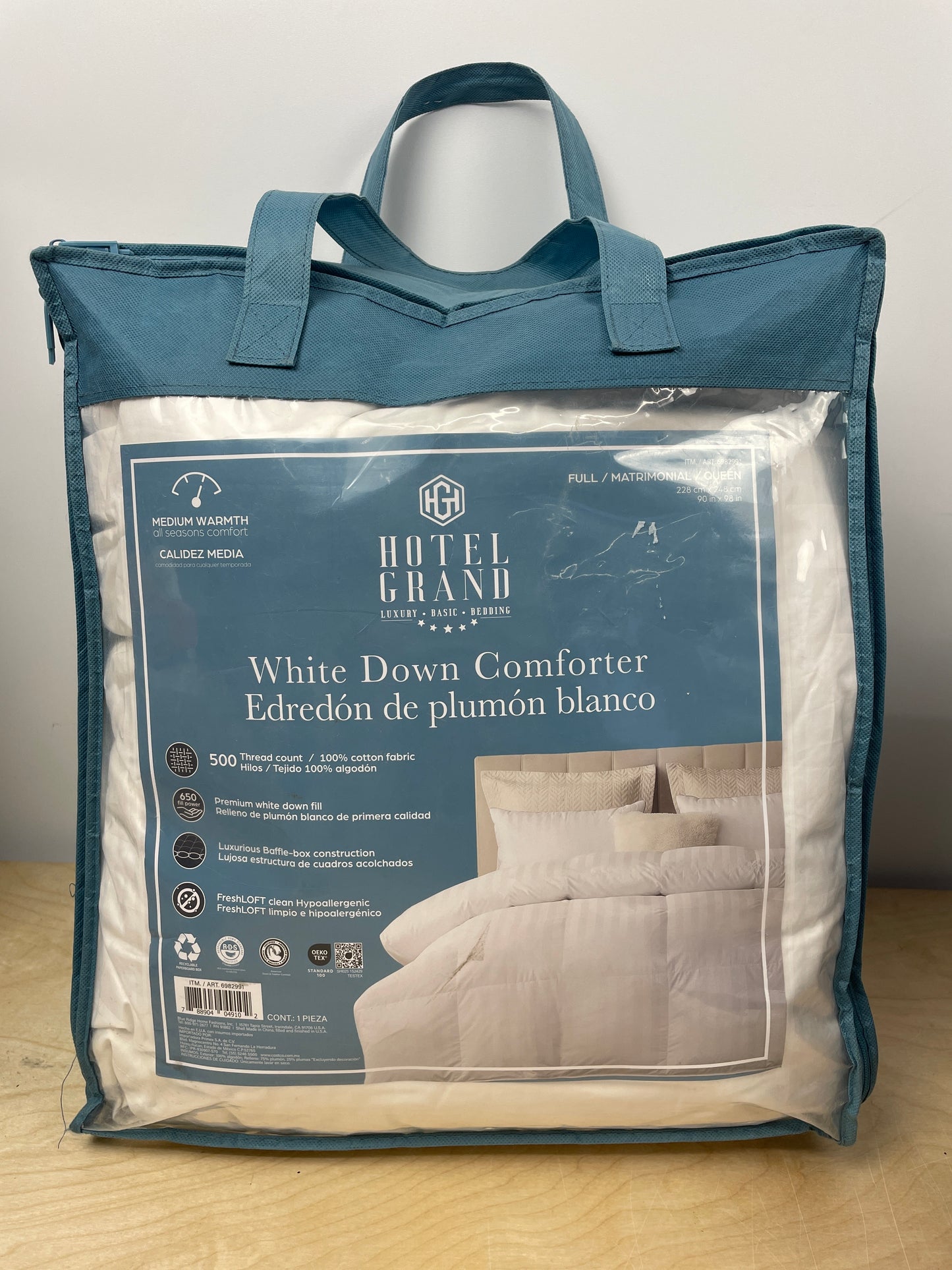 Hotel Grand White Down Comforter - Full/Queen