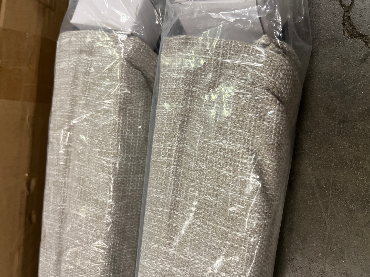 NEW - Eclipse Drew Total Blackout Roman Shade, Tan, 31 X 64, 2-pack - Retail $99