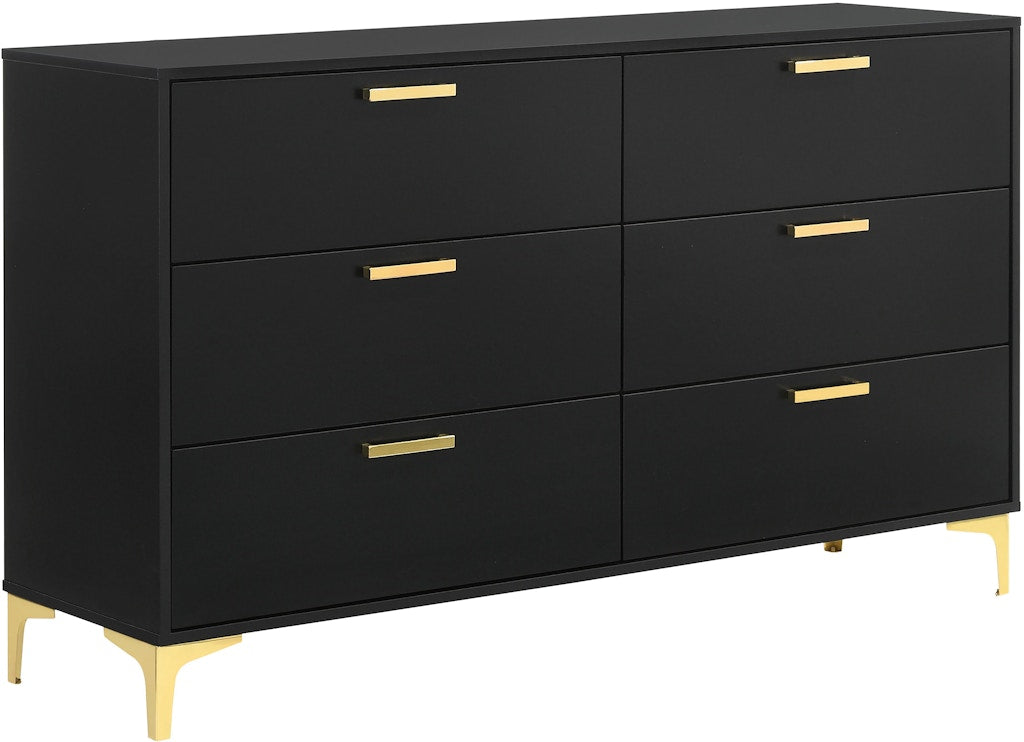 NEW - Coaster Home Furnishings Kendall Modern Bedroom Dresser Black - Retail $800