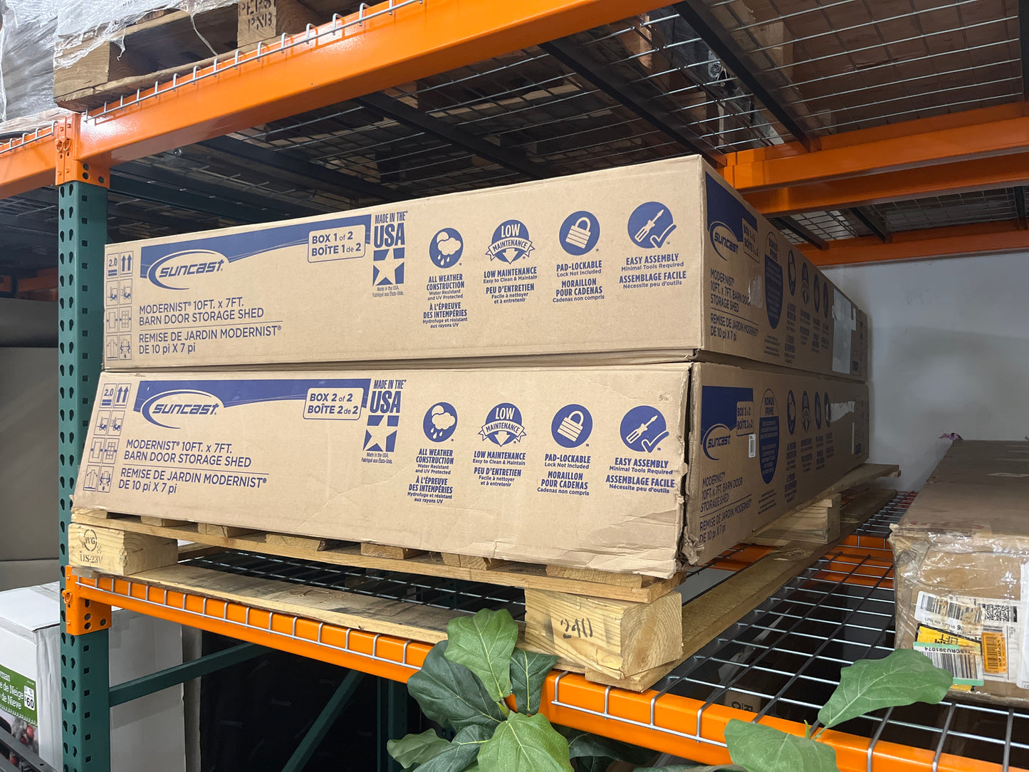 NEW - Suncast Modernist 10 ft x 7 ft. Sliding Door Storage Shed