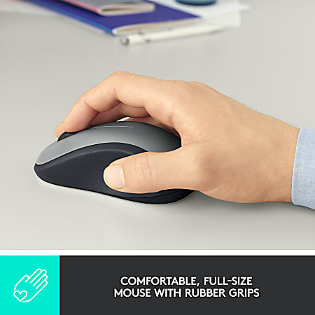 Logitech® M310 Wireless Optical Mouse, Silver - Retail $18