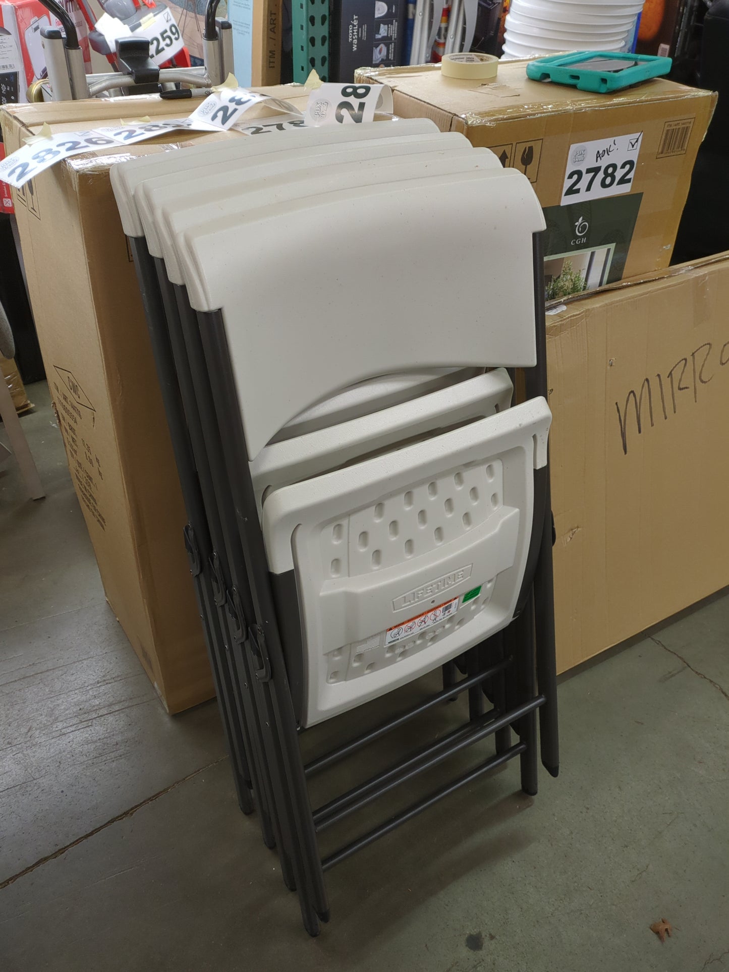 Lifetime Folding Chair 4-pack - Retail $149