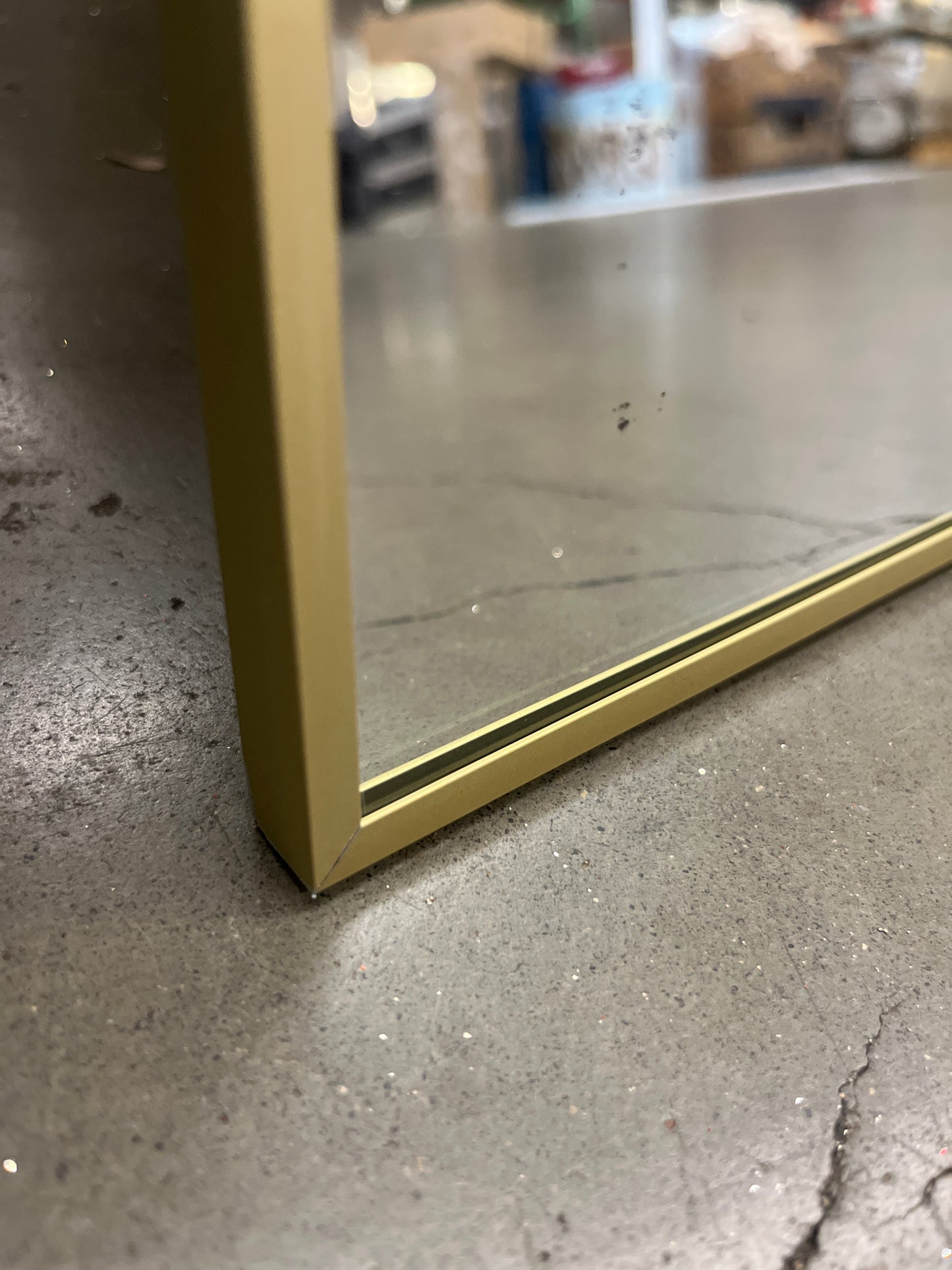 Antok Arched Full Length Mirror, 76"x34" Arched Floor Mirror, Glassless Mirror Full Length with Stand, Gold