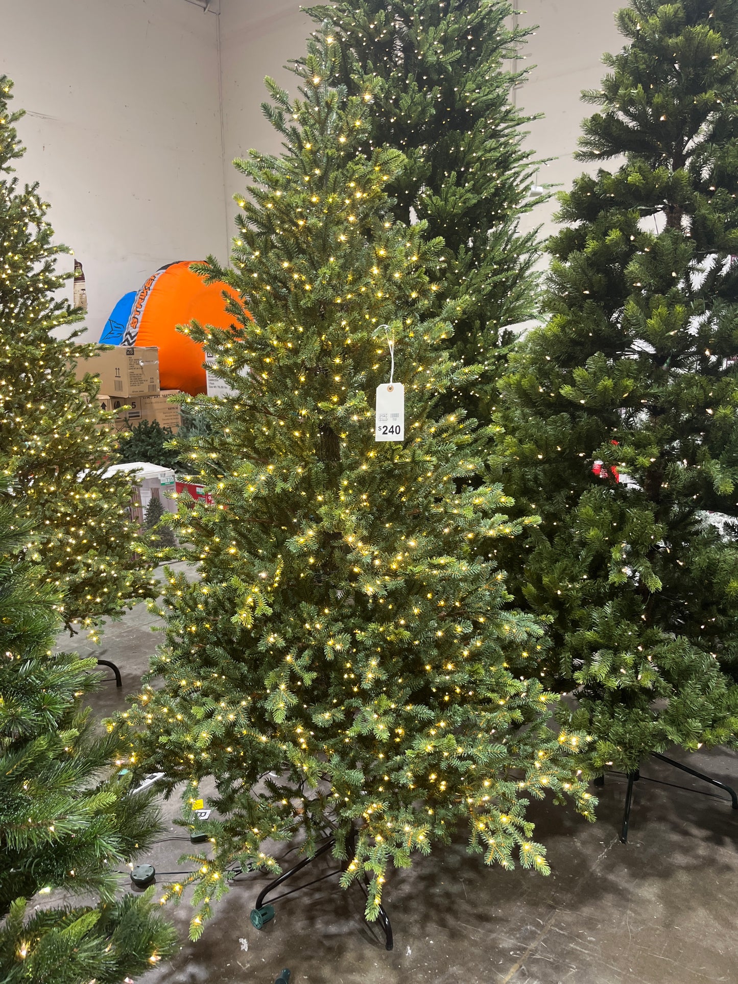 Home Decorators Collection 7.5 ft. Elegant Twinkling Grand Fir LED Pre-Lit Artificial Christmas Tree with Timer T32