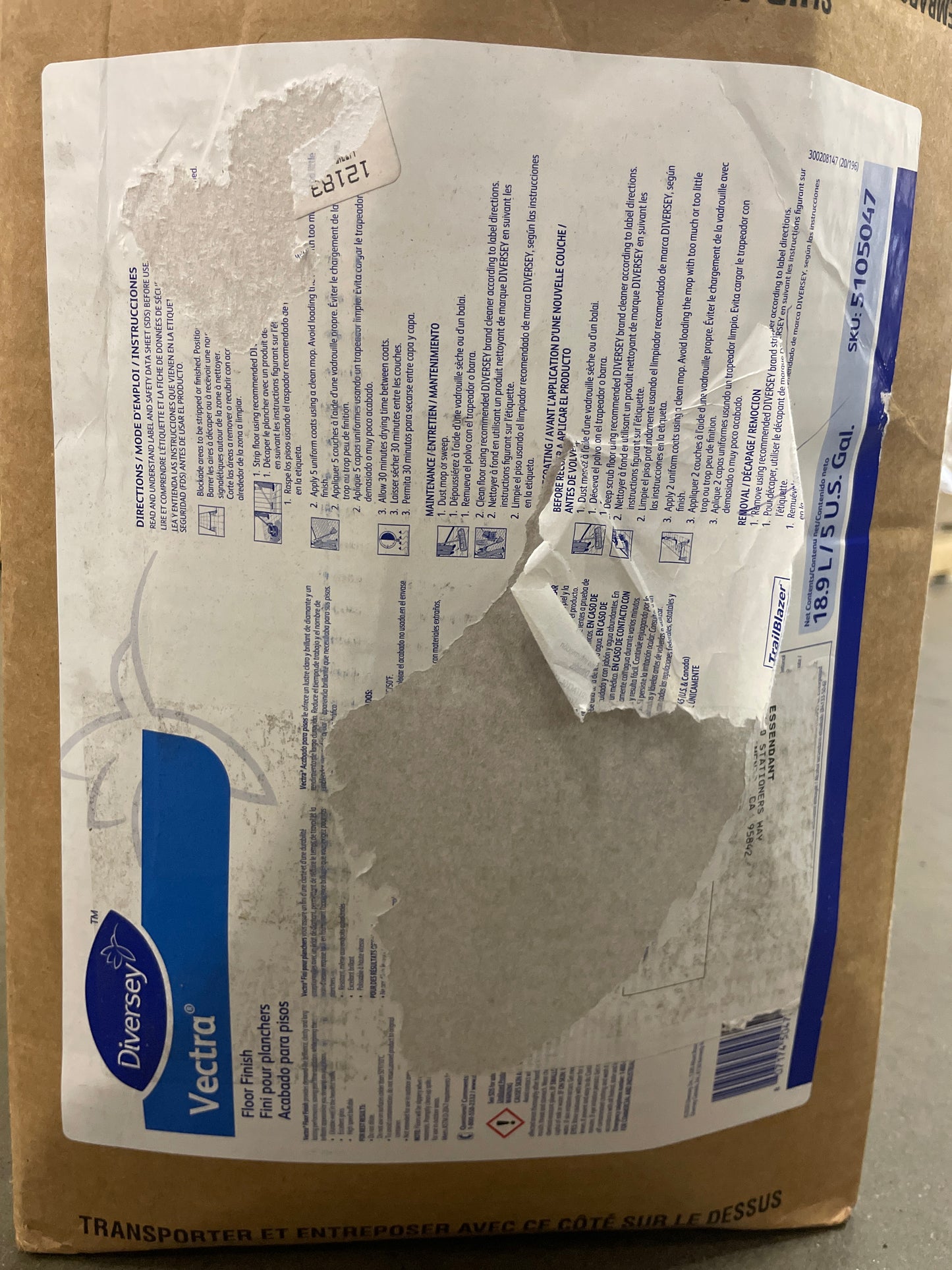 BULK VECTRA FLR FIN 5GAL - Retail $234