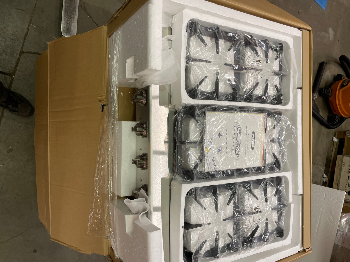 NXR 36 Inch. Professional Style GAS Cook Top with Zinc Alloy Knobs - PRT3651 - Retail $1699