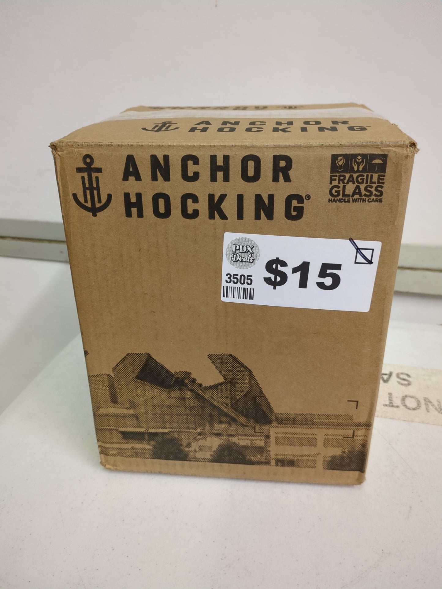 ANCHOR HOCKING 16PC GLASS - Retail $29