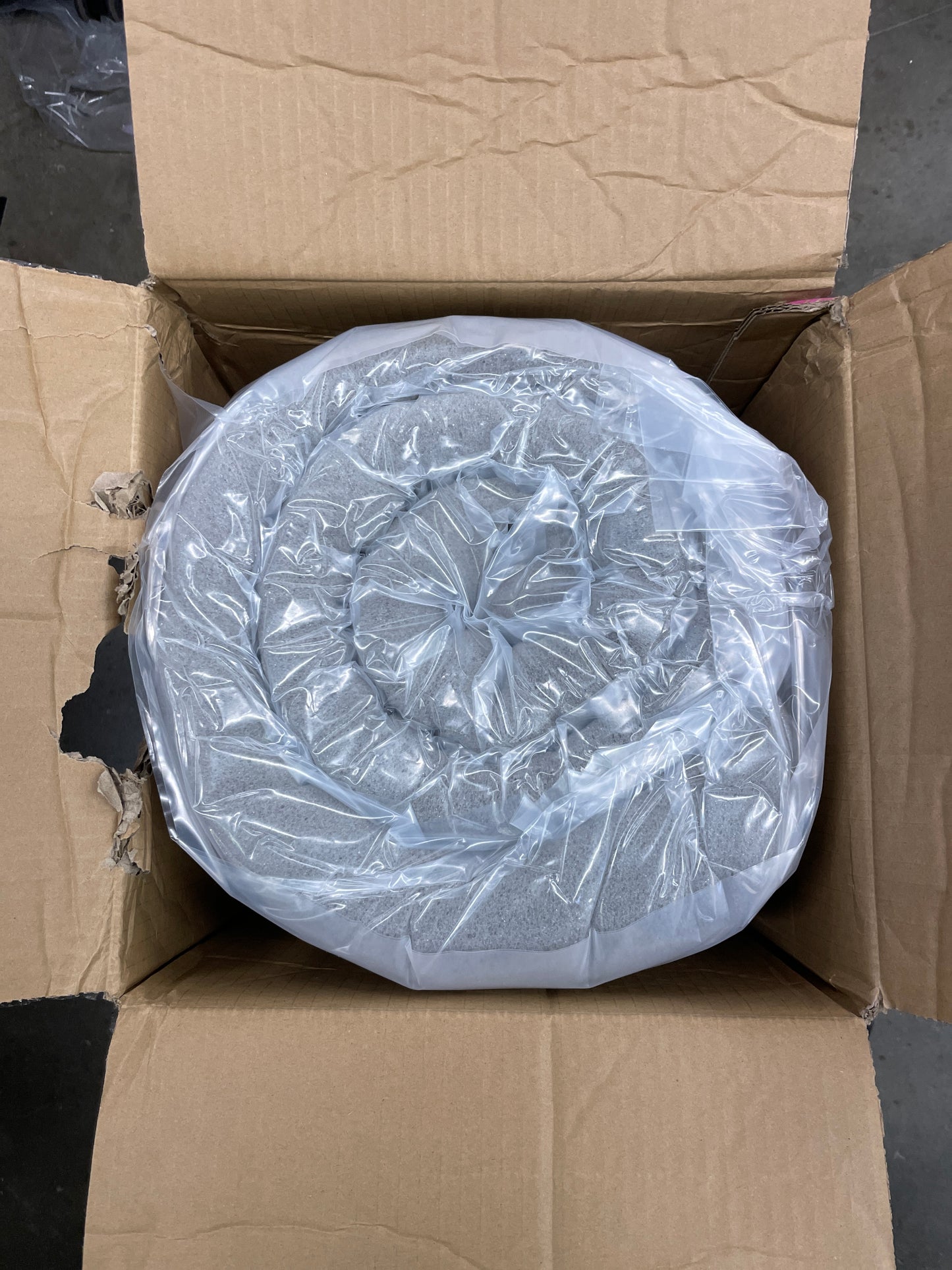 Best Price Mattress Mellow 4 Inch Egg Crate Memory Foam Mattress Topper with Infusion, Full,Charcoal Grey - Retail $81