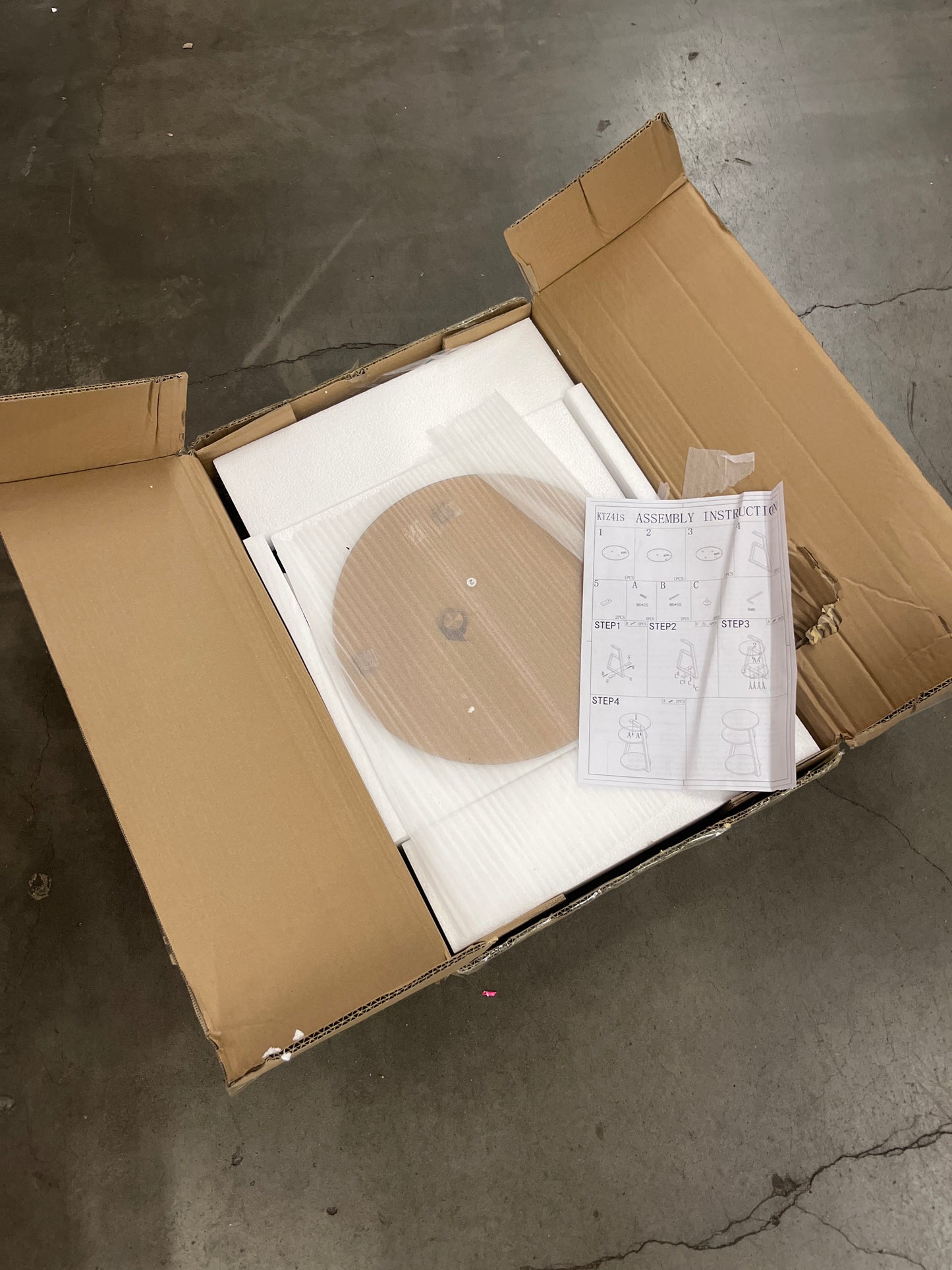 BEWISHOME Round End Table Tempered Glass Side Table with Metal Frame, Accent Table Nightstand Bedside Table with 3-Tier Shelves, Small Table for Living Room Bedroom Small Round Table Tawny KTZ41S