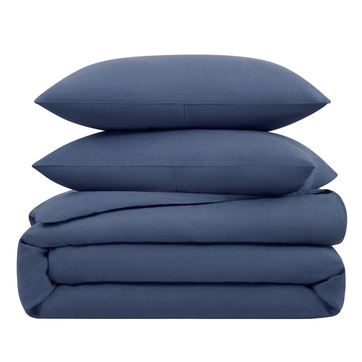 WelHome Cotton Linen Relaxed Duvet Cover, 3-piece Set - Queen