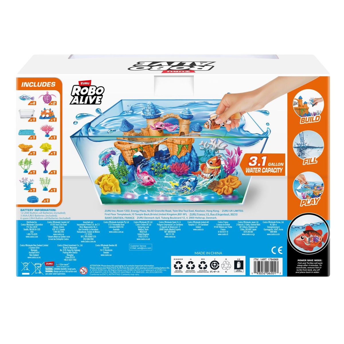 Robo Alive Light Up Aquarium Set