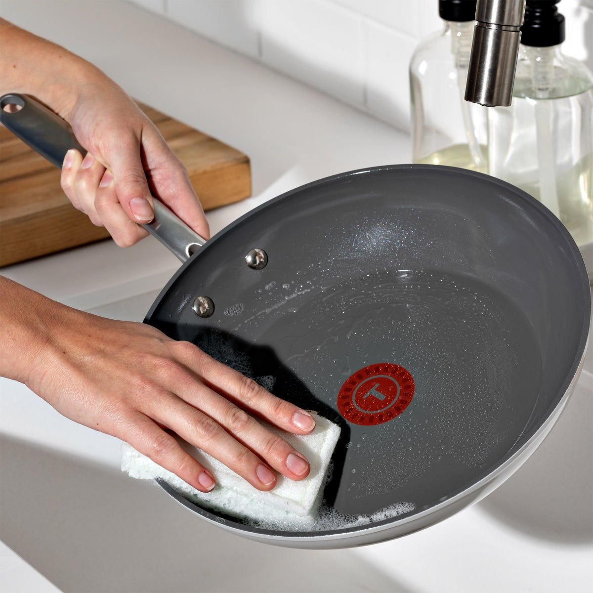 T-fal Ceramic Non-Stick Frypan Set, 3-piece