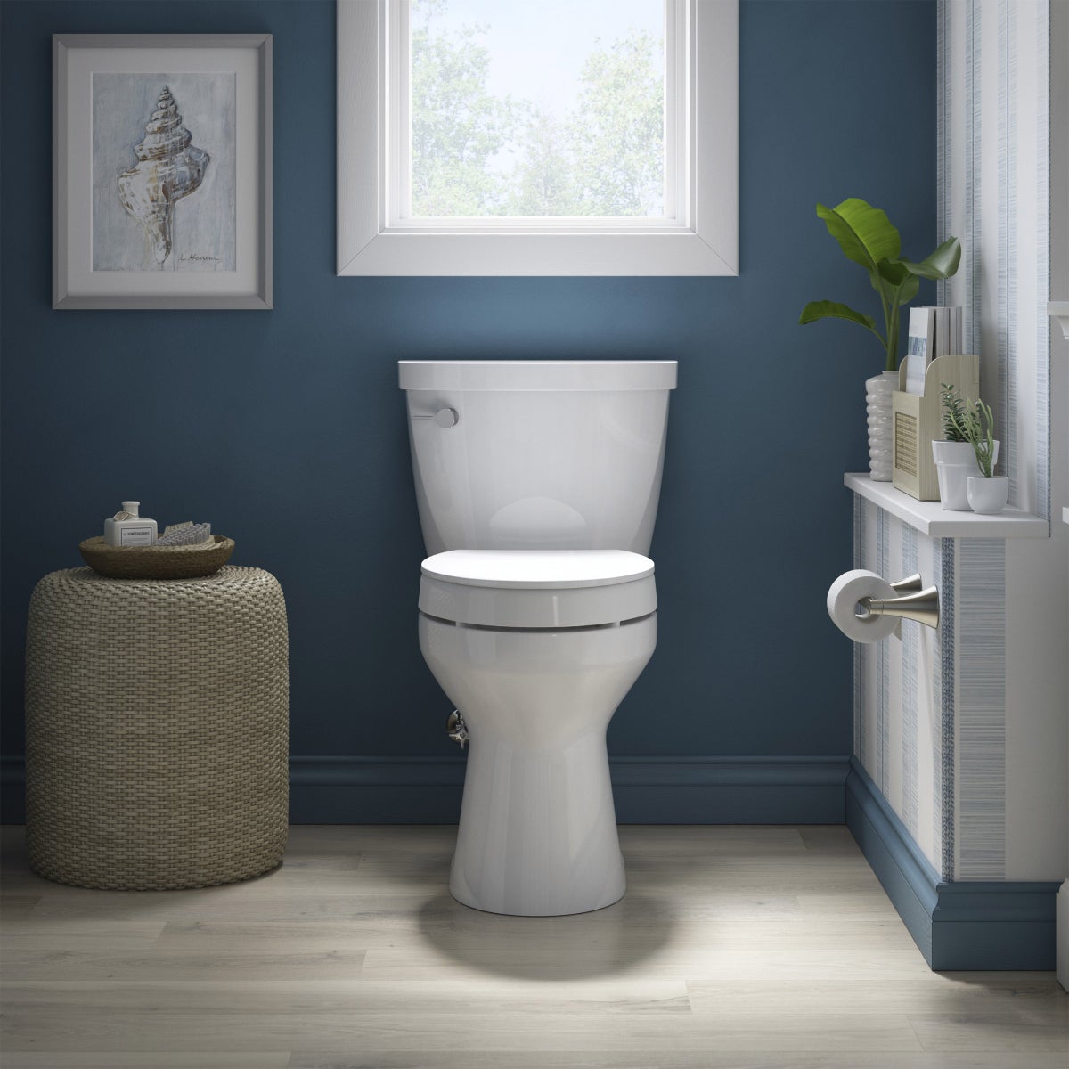 NEW - Kohler Border Elongated Elevated Quiet-close Toilet Seat