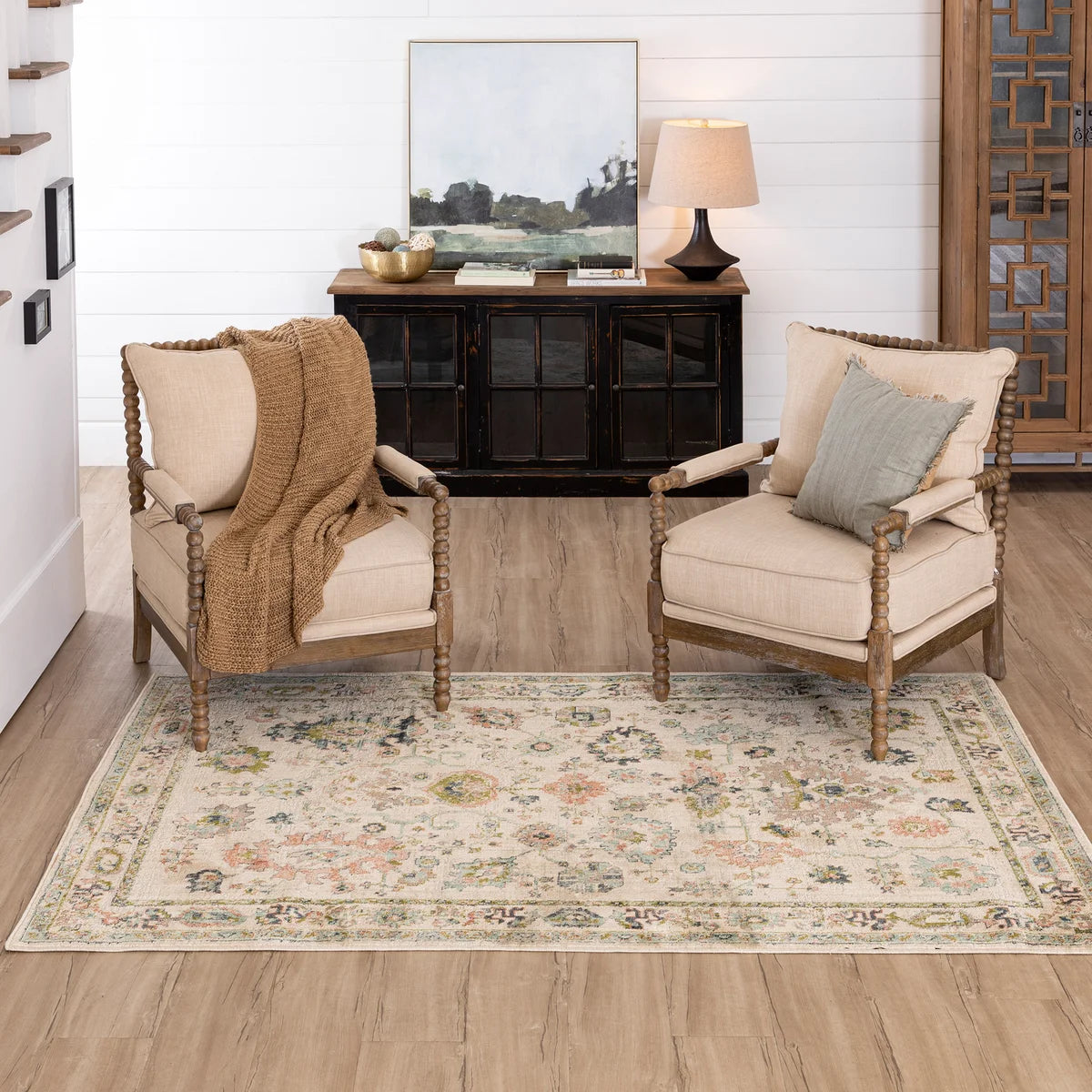 NEW - Mohawk 5x7 Home Vintage Inspired Mortimer Area Rug - Retail $199