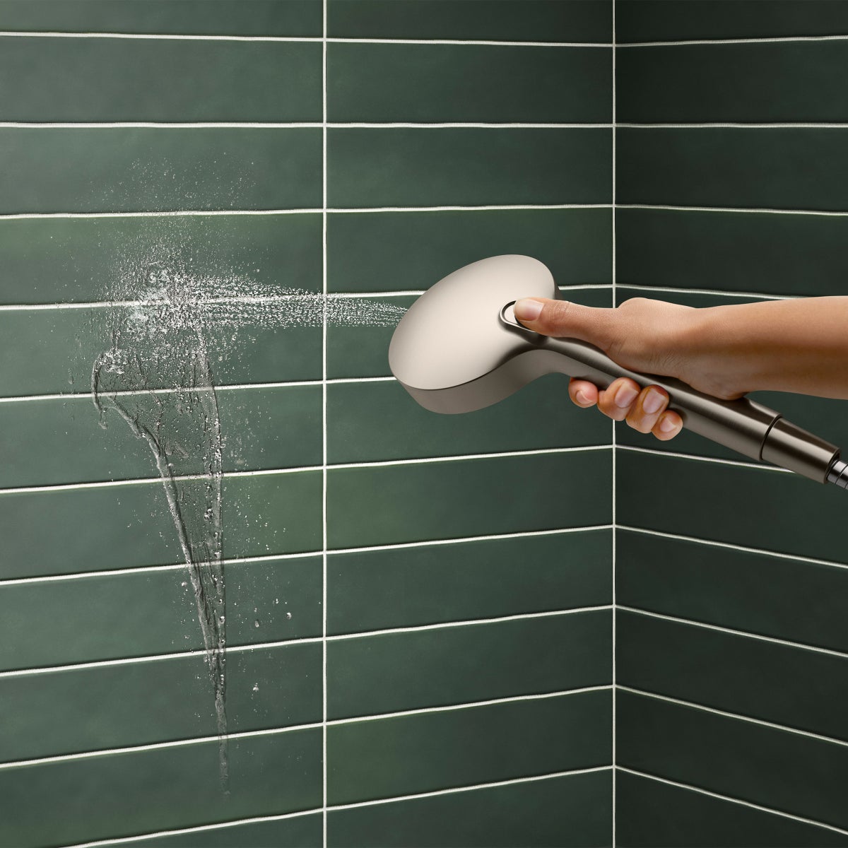 Kohler HydroRail 3-in-1 Multifunction Showerhead and Column Kit, Brushed Nickel