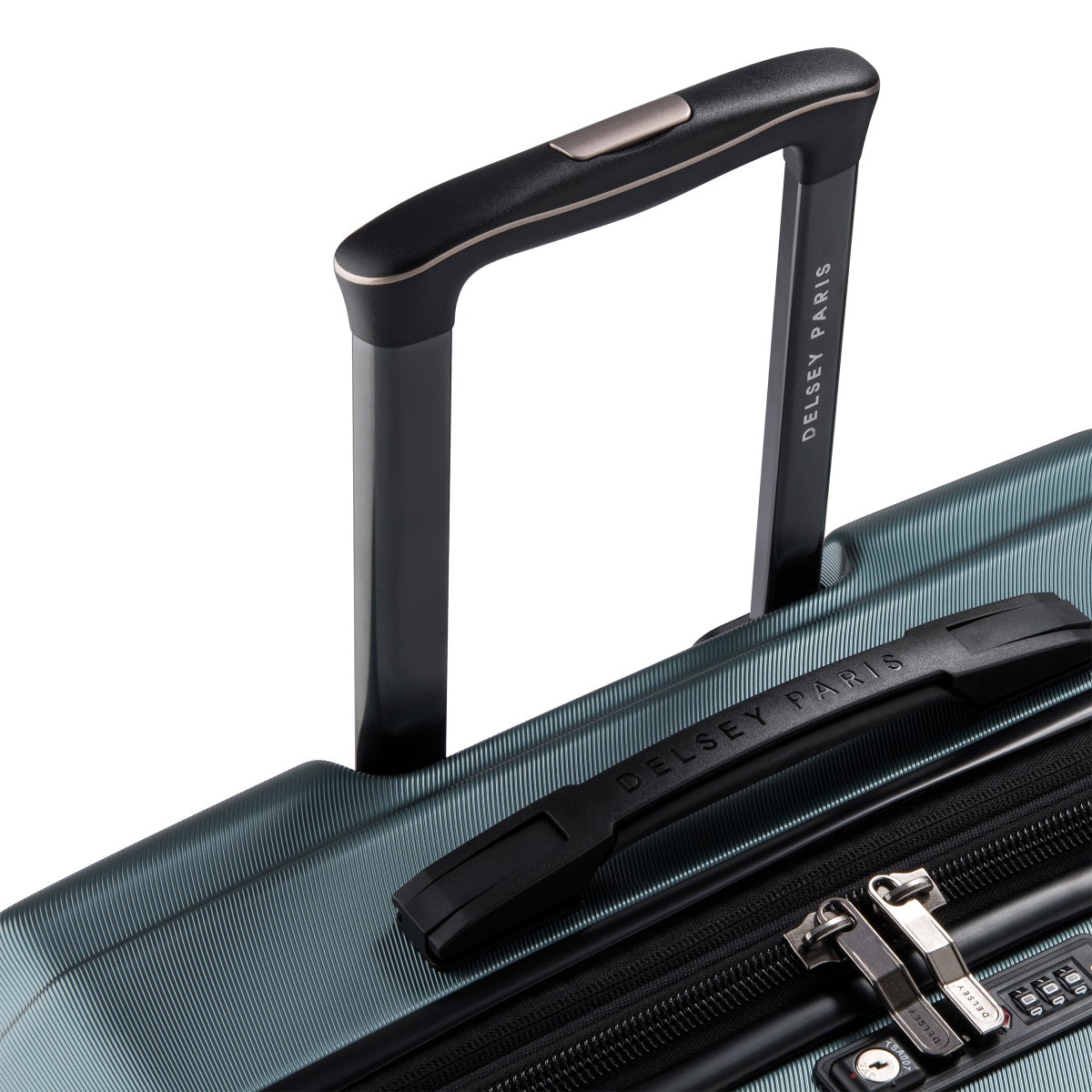 NEW - Delsey Paris Helium Edge Green 2-piece Hardside Luggage Set