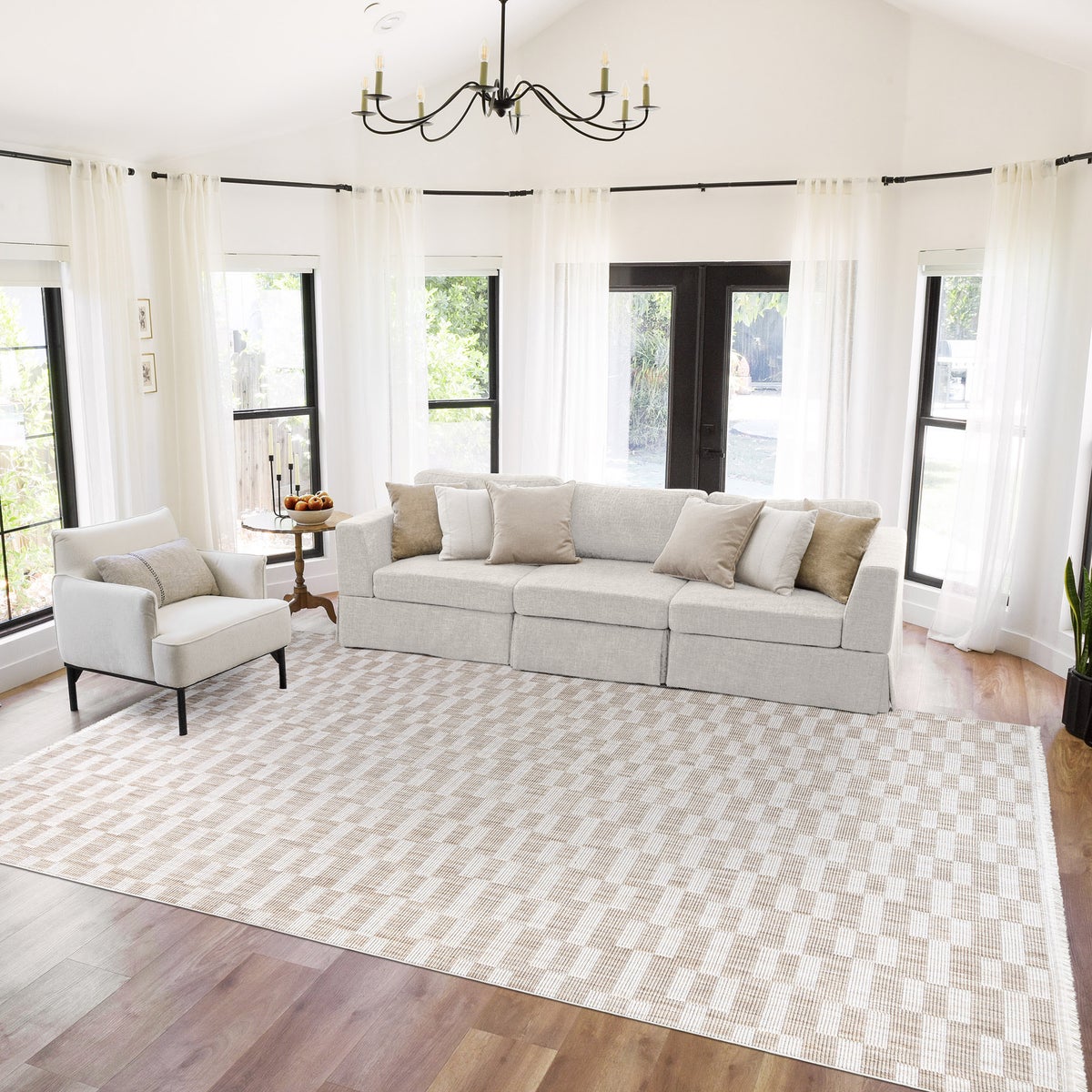 Serenity Area Rug Collection, Jolie Beige Cream - 8'8