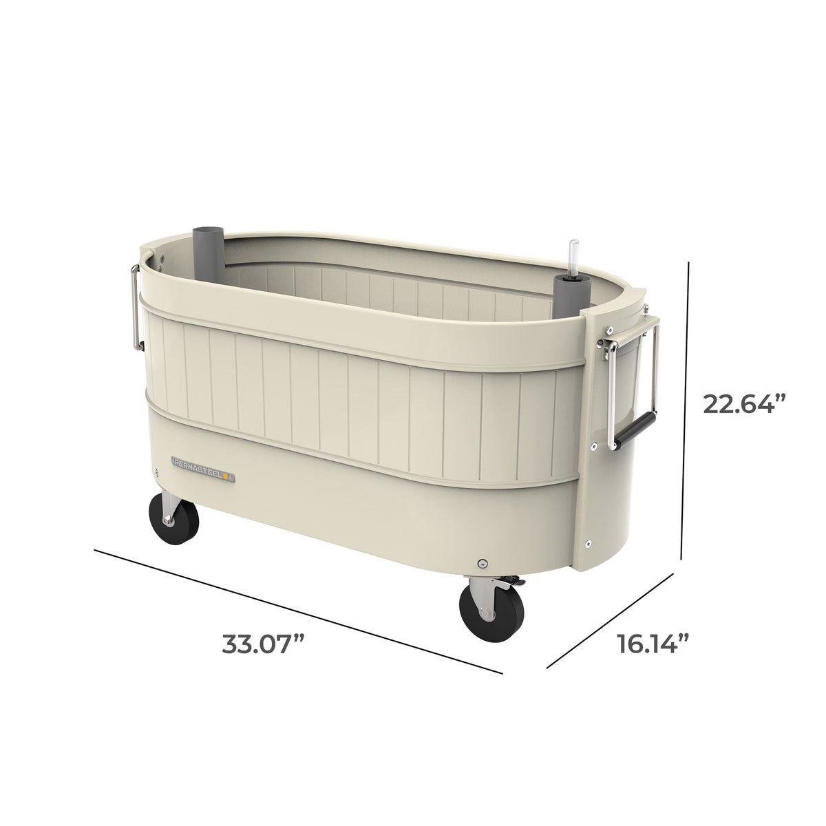 Permasteel Rolling Self-Watering Garden Bed