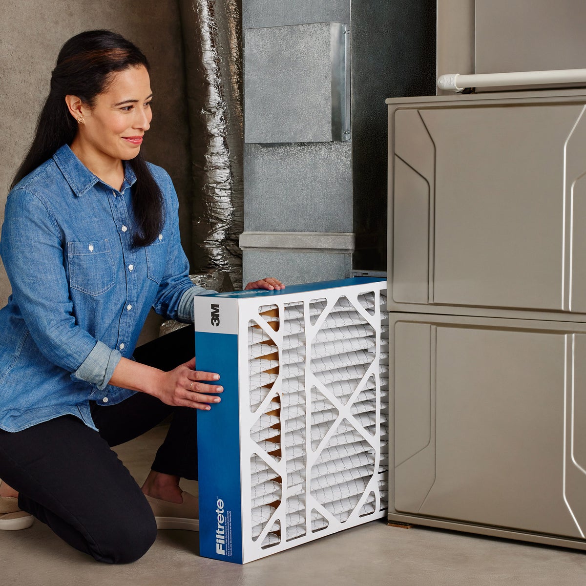 Filtrete Air Filter 16x25x5, MPR 1900 MERV 13, Premium Allergen, Bacteria and Virus Filter, Electrostatic Air Cleaning Deep Pleat Filter