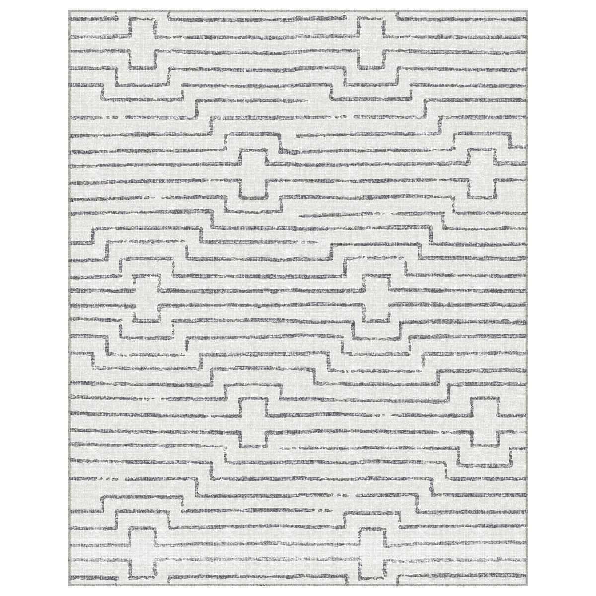 Apache Chenille Area Rug Modern Gray, 8' x 10'