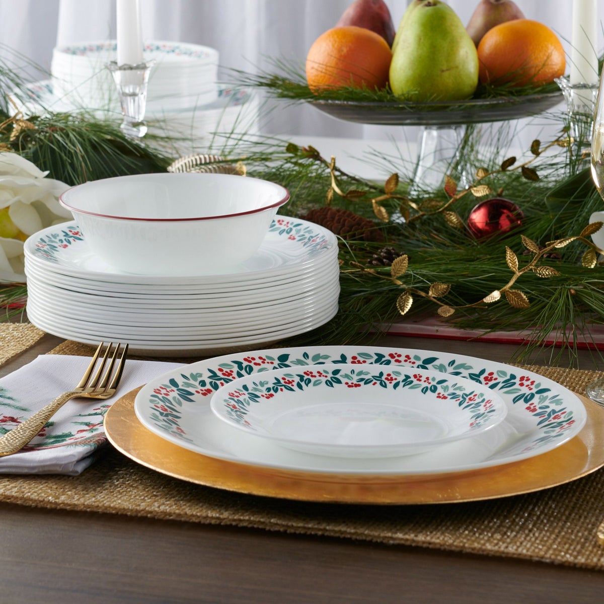 Corelle Winter Berries 20-piece Dinnerware Set