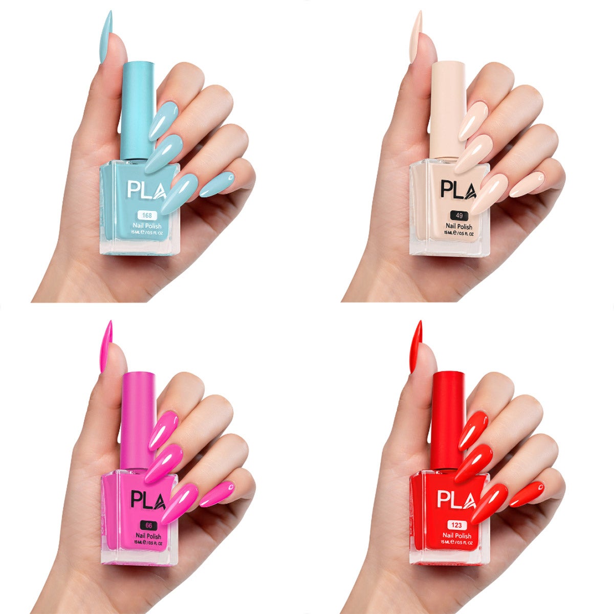PLA Beauty 7-piece Nail Lacquer Polish Kit
