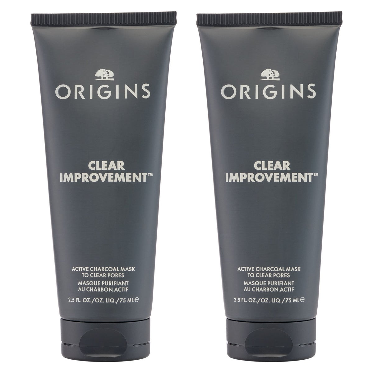 Origins Clear Improvement Active Charcoal Mask, 2.5 fl oz, 2-pack