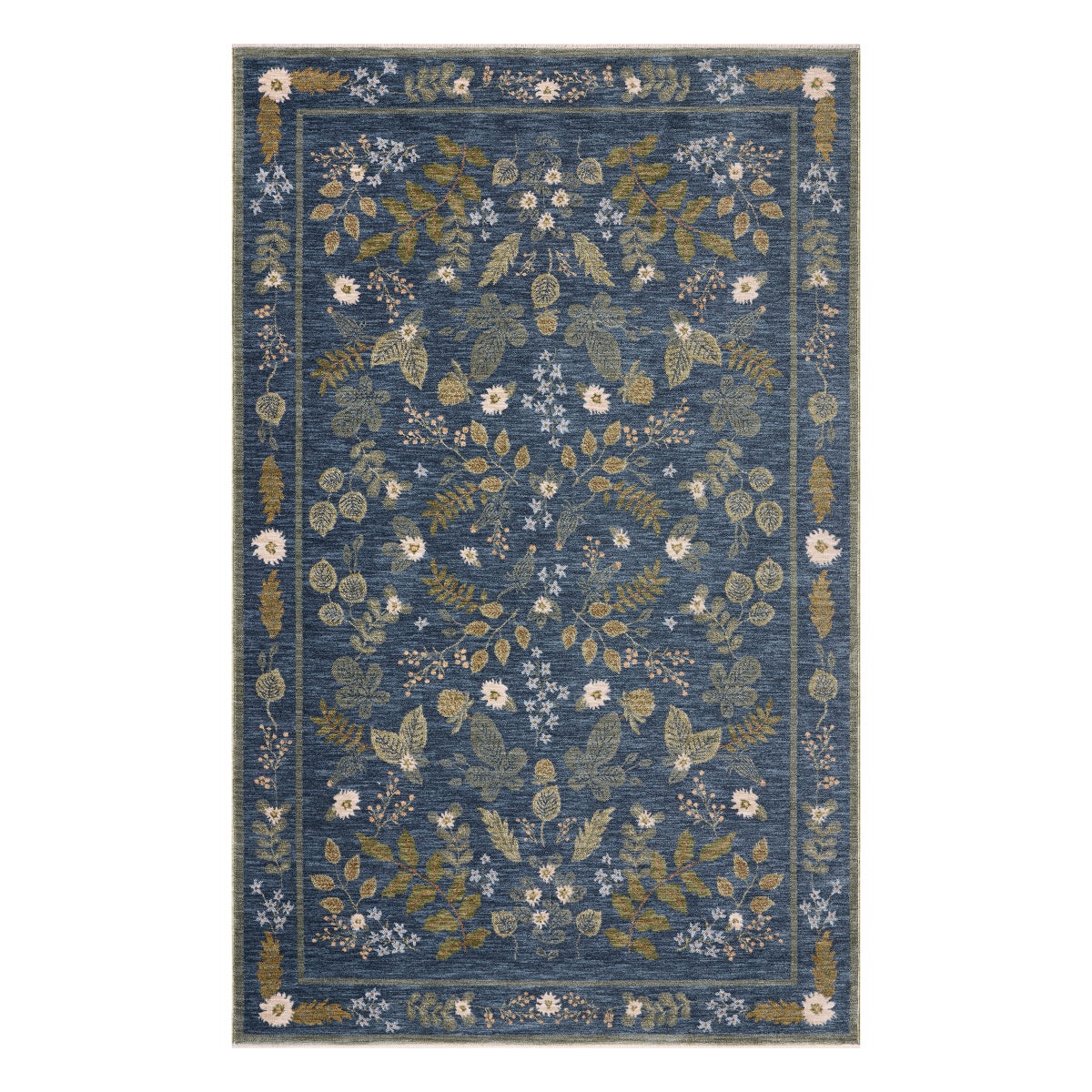 Rifle Paper Co. x Loloi Figaro Area Rug, Blue, 5' x 7'11"