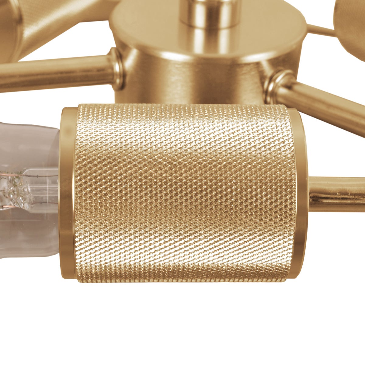 NEW - 1 Energetic Lighting Retro-hybrid Flush Mount In Gold