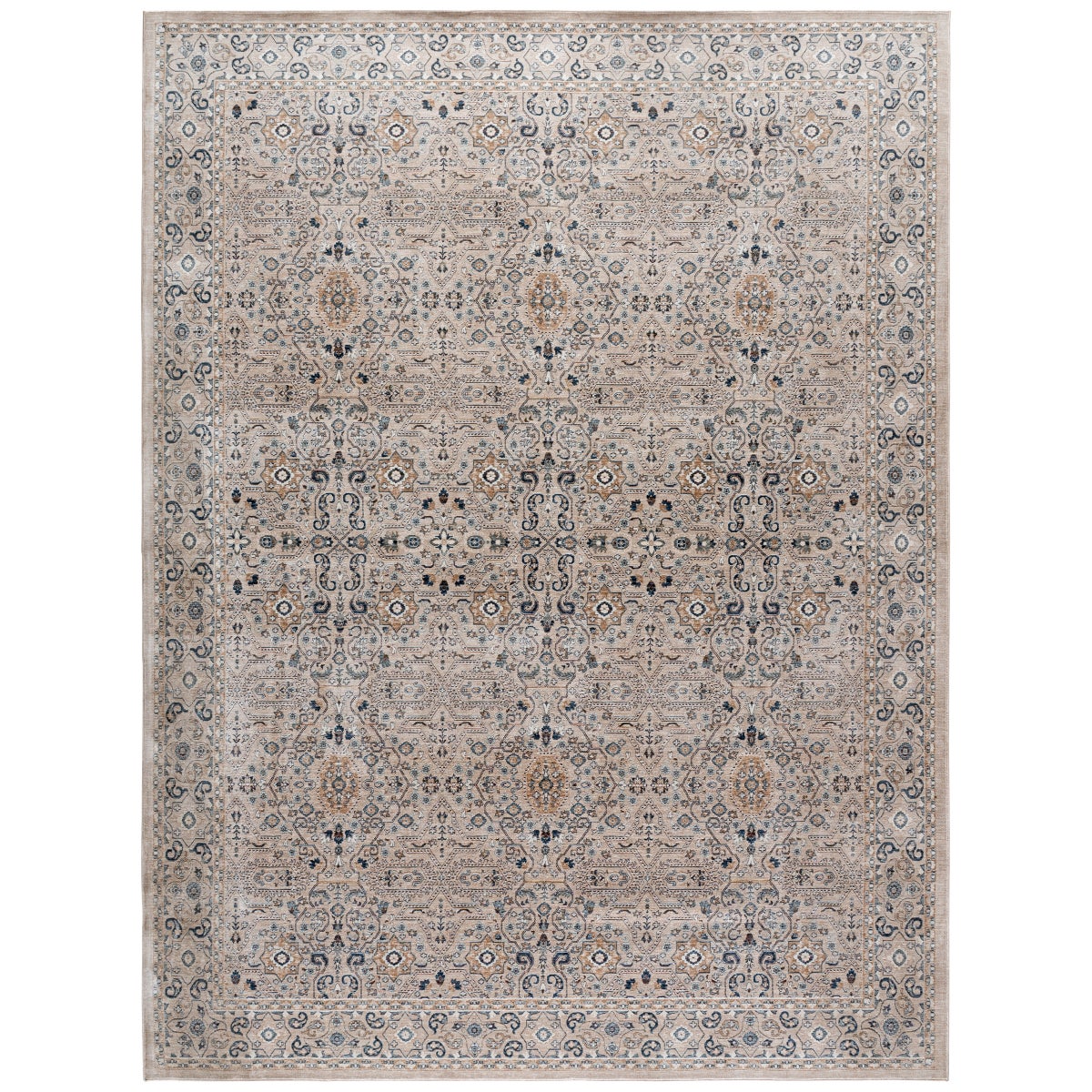 Safavieh Sutton Area Rug, Beige Navy, 9' x 12'