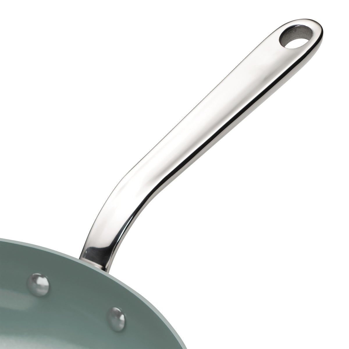 Tramontina 3-piece Tri-Ply Clad Stainless Steel Ceramic Nonstick Fry Pan Set