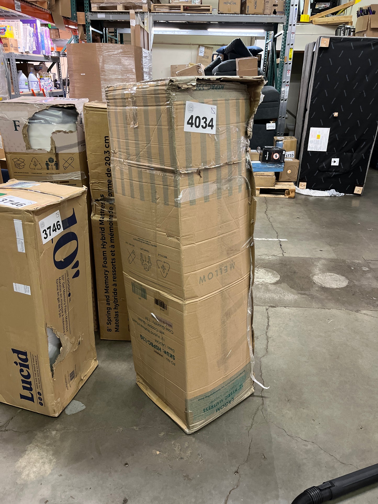 Mellow 12 Inch Lagom Hybrid Mattress Queen - Bamboo Charcoal Memory Foam and Pocket Springs, CertiPUR-US Certified Non Toxic Foams, Oeko-TEX Certified Eco Cover, Copper Infused Comfort Foam - Retail $549