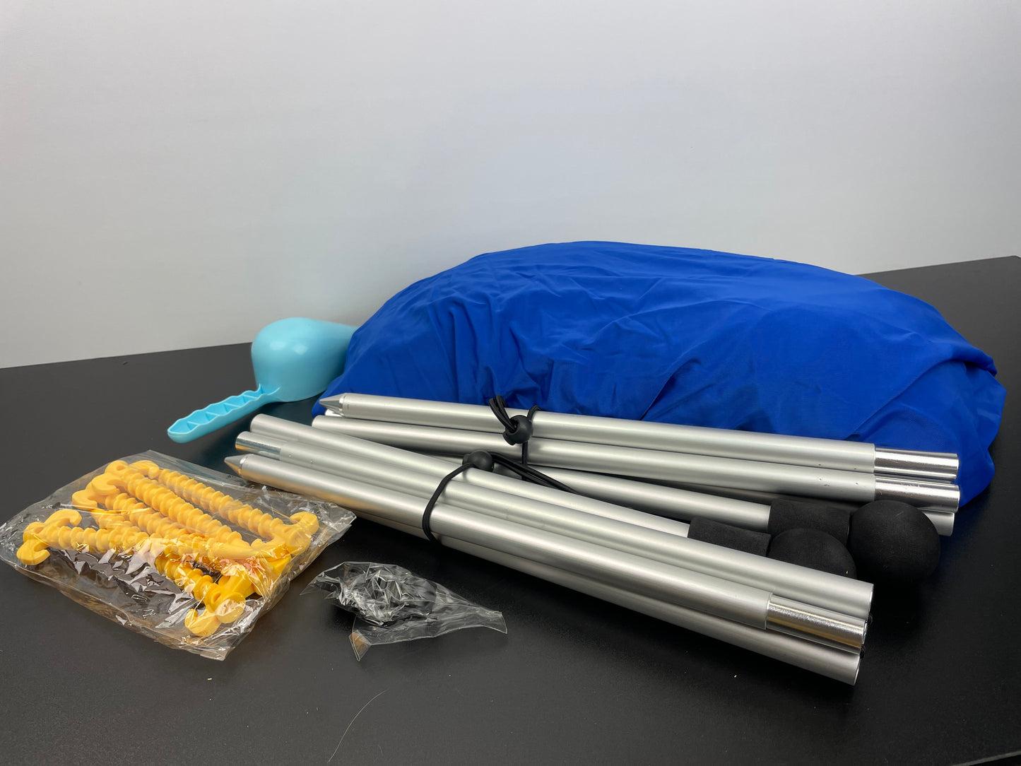 EYEFAME UPF50+ Anti-Wind Beach Tent, Latest Stable 6 Sandbags Design Pop Up Beach Canopy Sun Shade with Carrying Bag, Portable Easy Assemble Sun Shelter for Outdoor Camping Trips, Fishing, Picnics - Retail $92